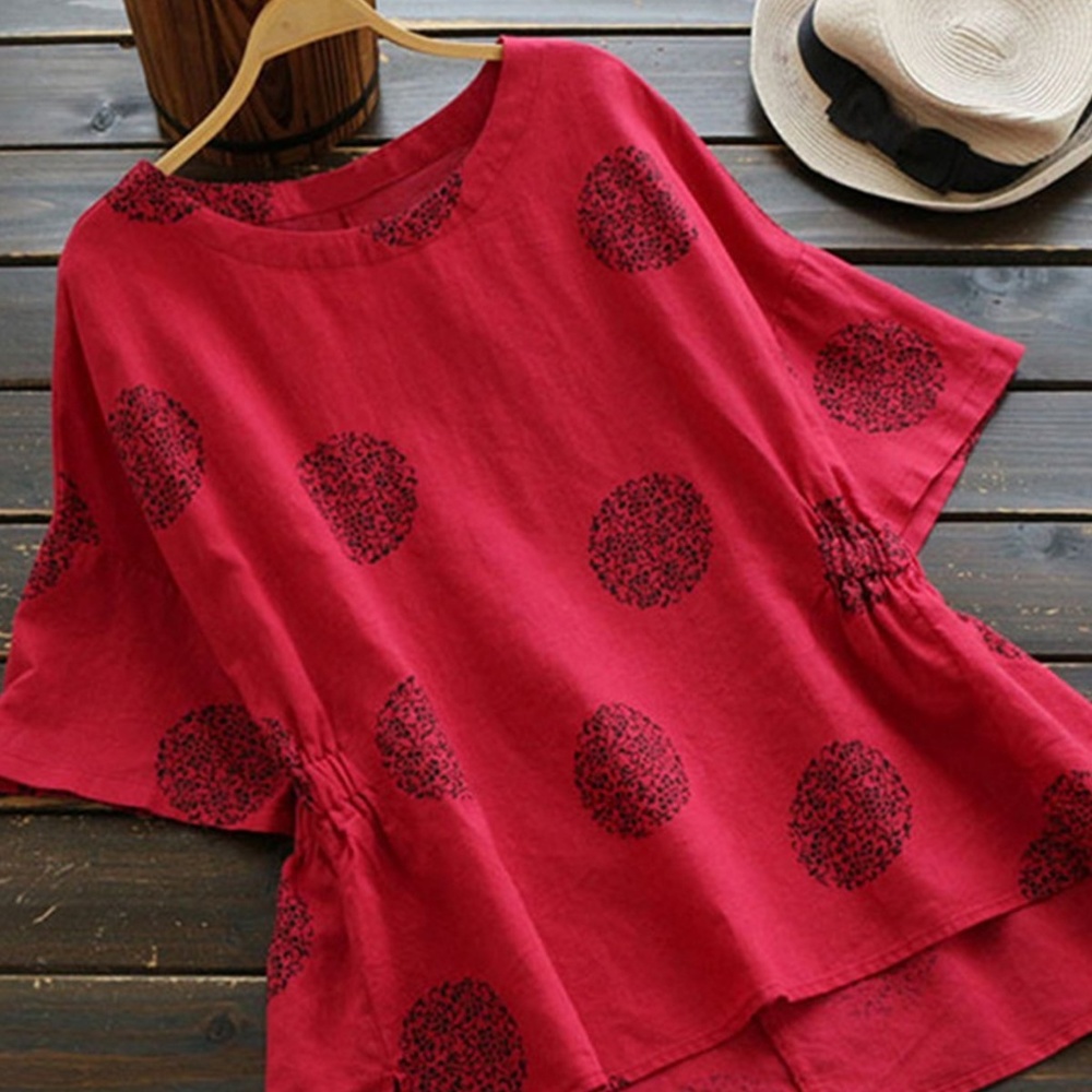 Modfancy Half Sleeve Casual Polkadot Shirt